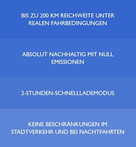 Grafik zu den Vorteilen des IVECO Daily Elektro Fahrzeugs